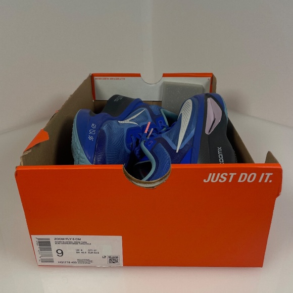 Nike Zoom Fly 6 CM Racer Blue Denim Turbo Sail 9 HQ1718-400 Carbon Plate - Picture 8 of 8